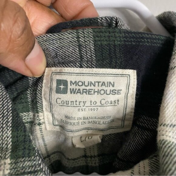 Mountain Warehouse Women's Green Plaid Button-Down Shirt - Picture 6 of 7